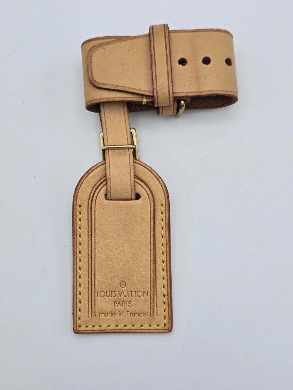 Louis Vuitton Small Luggage Tag – Monogram Canvas | Personalized M.M. Initials - Picture 2 of 7
